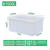 妙时居（MIAOSHIJU）牛筋塑料水箱长方形加厚加大箱水产养殖箱泡瓷砖水 800L牛筋加厚水箱