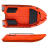 零渡路亚艇标卡亚克平台舟钓鱼船硬底塑料加厚双人皮划艇马达动力 前操版船+方向