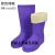 EVA泡沫雨靴夏季男女高筒防水鞋男女水靴厨房防滑耐油靴 EVA高筒紫色棉靴 39