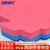 海斯迪克 HK-851 跆拳道地垫 商场eva泡沫拼接地垫 红蓝-T型纹3cm厚 1*1米