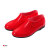锐麻  水鞋养猪防水专用低帮耐强酸强碱黄胶鞋棉内里平底雨鞋 红色 38 