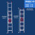 加厚铝合金伸缩梯便携升降梯长梯子10米6米7米8米9米梯子工程专用 3个厚4米自重11.35kg