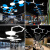 六边形造型吊灯创意led蜂窝灯办公室网咖健身房六角形工业风灯具 实心-黑框-50cm