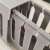 PVC阻燃电线槽卡线槽U型行线槽工业配电箱控制柜走线槽明装配线槽 高40mm*宽50mm一箱(100米) 浅灰色  粗齿