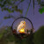 梓嘉福太阳能庭院灯户外灯挂灯创意小吊灯阳台花园装饰灯草坪氛围灯 [白色]猫头鹰灯挂饰-1个装