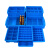 力王分格盒多格箱螺丝分类盒分隔式零件盒收纳物料盒塑料五金配件仓储工具整理箱储物盒585*380*137二格