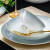 欧旭瑞2023年新款碗碟套装家用餐具轻奢碗10个装高档中式陶瓷 渐变灰4.5英寸日式碗4个
