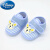 迪士尼（DISNEY）婴儿学步鞋新生鞋秋季布鞋3-6-8-12个月软底0-1岁男女宝宝鞋的 拼条蓝 内长10.5cm 11码