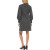 卡尔文·克莱恩（Calvin Klein）女式针织中长款毛衣连衣裙 黑色 XLarge