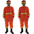 宏兴（HongXing）DA-017分体抢险救援服消防员耐磨抢险救援定做橘红色（上衣+裤子）L码