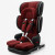 嘉迪诺（JADENO）可折叠儿童安全座椅汽车用婴儿宝宝座椅车载9月-12岁便携式坐椅 豪华红【isofix硬接口】
