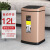 感应垃圾桶客厅卫生间创意自动智能电动厕所厨房有盖 CK9915  方形香槟金(12L)