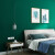 北欧纯色素色草绿色防水墙纸简约现代美式客厅卧室电视墙壁纸 孔雀蓝01# 仅墙纸