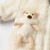 戴维贝拉（DAVE＆BELLA）洋气秋冬女童棉服儿童棉衣外套女宝宝外衣幼童幼儿小童 米白 110cm（建议身高100-110cm）
