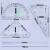 透明大号磁性三角板教学三角尺套装多功能量角器1米直尺子粉笔白板笔教师两用圆规绘图制图工具尺子教具 透明磁性45度三角板+60度三角板两件套