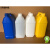 定制5L塑料瓶5公斤塑料化工桶10斤PE扁水罐塑胶壶5升胶水香精样品 乳白有线 加厚