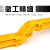 纽鲨 光纤走线槽道尾纤槽PVC阻燃塑料黄色机房机柜跳线下纤机房光缆综合布线 三通 120*100 