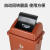 干湿垃圾分类垃圾桶黑色工业大型室内幼儿园带轮子垃圾桶 100升红色有害垃圾上海分类标识