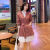 皮尔卡丹春季西装套装女连衣2024新款设计感韩版网红气质甜美高级两 砖红色[两件套] XS