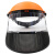 成楷科技（CK-Tech）CKL-3023 工业割草防护飞溅 橙色面罩+20双加厚线手套 组合套装1套