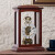 汉时（Hense）实木机械座钟中式客厅上发条台钟创意复古坐钟摆件报时钟表HD03 B款红木色