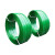 柯瑞柯林D1910G10塑钢打包带PET热熔捆绑带手用塑料包装带编织条1mm厚19mm宽10Kg/卷（约500米）绿色1卷装