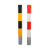 道路钢管柱反立柱警示固定铁镀锌管加厚型防撞柱隔离预埋光柱路桩 镀锌固定柱-76*750*1.5mm