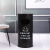 定制适用复古铁艺垃圾桶创意大号户外工业风个性餐厅奶茶店垃圾分类桶 黑色90厘米高度*40CM