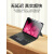 发光一体键盘苹果mini5适用苹果iPad mini4蓝牙保护壳套4代平板a2133磁吸1538分离 雅黑+书画笔/笔身显电量+收纳绒布袋 iPad Mini4(7.9英寸)