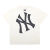 MLB洋基队短袖夏季大后背印花纯棉短袖恤男女同款情侣宽松半袖T恤 NY大后背 黑色 4XL 185-210斤