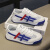 AJDZ男童鞋2024新款夏季儿童运动小白板鞋网面透气男孩学生阿甘NＩKＥ 白蓝 31码