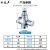 水之声 G011147 蹲便器延时冲水阀手按式厕所开关延时阀大便冲洗阀自闭式卫生间冲便器 6分黄铜大体