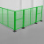 汇一汇 移动护栏 工业车间机械设备铁丝围栏隔离网 绿色 2.0m高*1.0m宽(1网1柱1座)