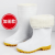 EVA白色食品卫生靴加绒食堂厨房工厂专用雨靴防滑耐油高筒棉水鞋 高度30cm左右：白色（牛筋底-加绒款） 40