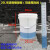 定制塑料桶带刻度线半透明白色桶带刻度塑料水桶盖 20L半透明桶（刻度贴的）