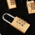 者也（ZYE）黄铜密码挂锁 4轮密码（大号）防盗拉杆箱锁柜门锁防水防锈