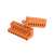5.08mm橙色公母对接插头KF2EDGK凤凰插拔式PCB接线端子MSTB2.5-ST 2EDGK-5.08-3P(橙色)(10只)