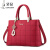 袋鼠（KANGAROO）包包2024潮绣线手提包简约女包斜挎单肩包时尚女包 酒红色