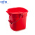 中环力安 带刻度加水桶长嘴塑料提水桶 14L方形大号红色ZHLA-8347
