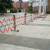 梓萤岔不锈钢伸缩围栏隔离栏学校医院护栏道路户外施工可移动折叠栏栅栏 1.2*3米