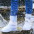 鞋套防水防滑雨天硅胶雨靴套防雨户外鞋套男女加厚耐磨底雨天脚套工业品 zx中筒白色加厚耐磨 S34-35