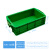 车间塑料周转箱灰色收纳盒小号长方形零件盒螺丝储物箱养龟箱定制 绿色大耳朵500x290x135mm 加厚周转箱