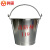 鸣固 铝制半圆消防桶 壁挂式消防铝桶 扁形铝水桶 半圆7L