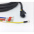 台达B2伺服驱动器电机线 电源动力电缆ASDBCAPW0203 ASDBCAPW0205 黑色 10m