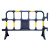 稳斯坦 W7320 组合式塑料铁马护栏 市政维修道路安全警示可移动隔离防护栏 黑色140*100