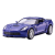 翊玄玩具合金车模小汽车迷你仿真模型男孩儿童玩具车开门惯性回力跑车 克尔维特C7 蓝色