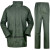 分体绿雨衣橄榄绿抢险救援户外保安执勤制式徒步雨衣b 单位绿雨衣有口袋 L