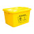 久洁医疗垃圾周转箱黄色塑料收纳箱加厚塑料废物箱100L 