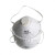 屹禧杯型KN95口罩CE认证出口带呼吸阀防护头戴式碗状工业防尘源厂 活性碳色无阀