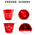 千石消防沙桶消防锹消防钢锹消防桶铁质半圆形119红色印字桶 半圆桶(加厚款)